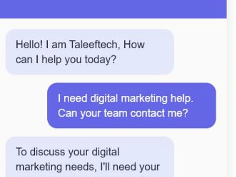 TaleefAIBot product screenshot